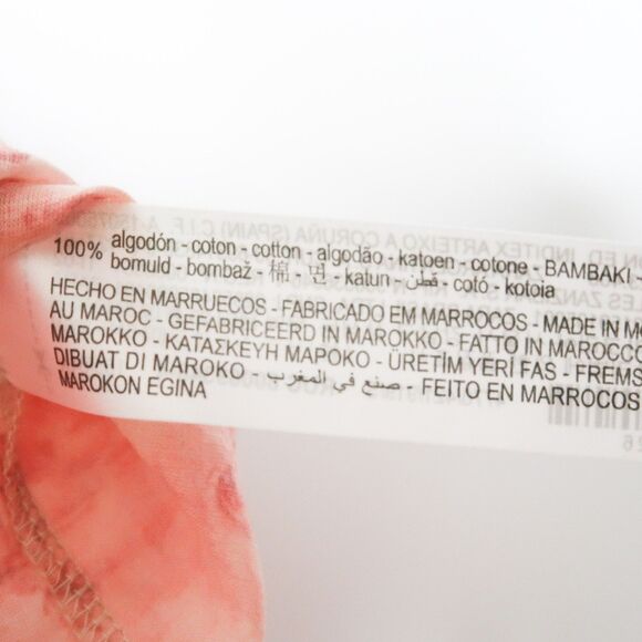 Zara Pajama Top Size 8 Button Up 100% Cotton Long Sleeve‎ Pink Japanese Print - Picture 7 of 10